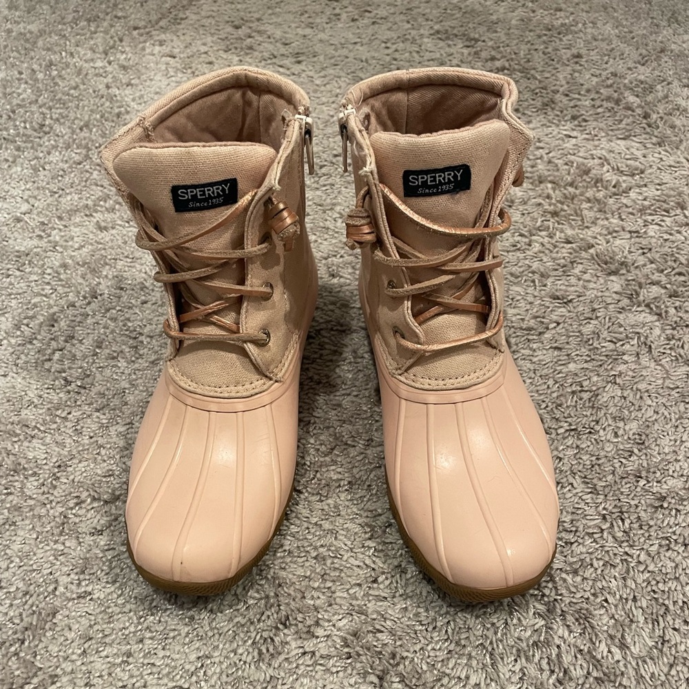 Girls Sperry Duck Boots Sz 4M